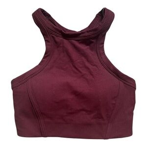 Lululemon Athletica Ribbed Nulu High Neck Yoga Bra Light Support - Size 4